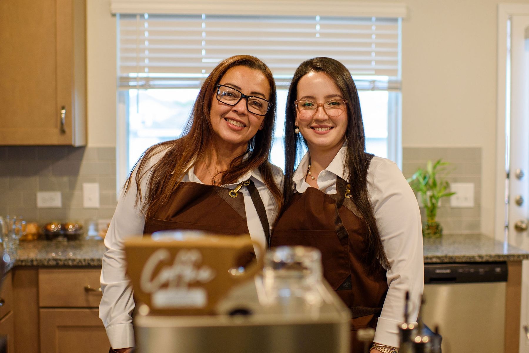 The SOPRA team in their aprons